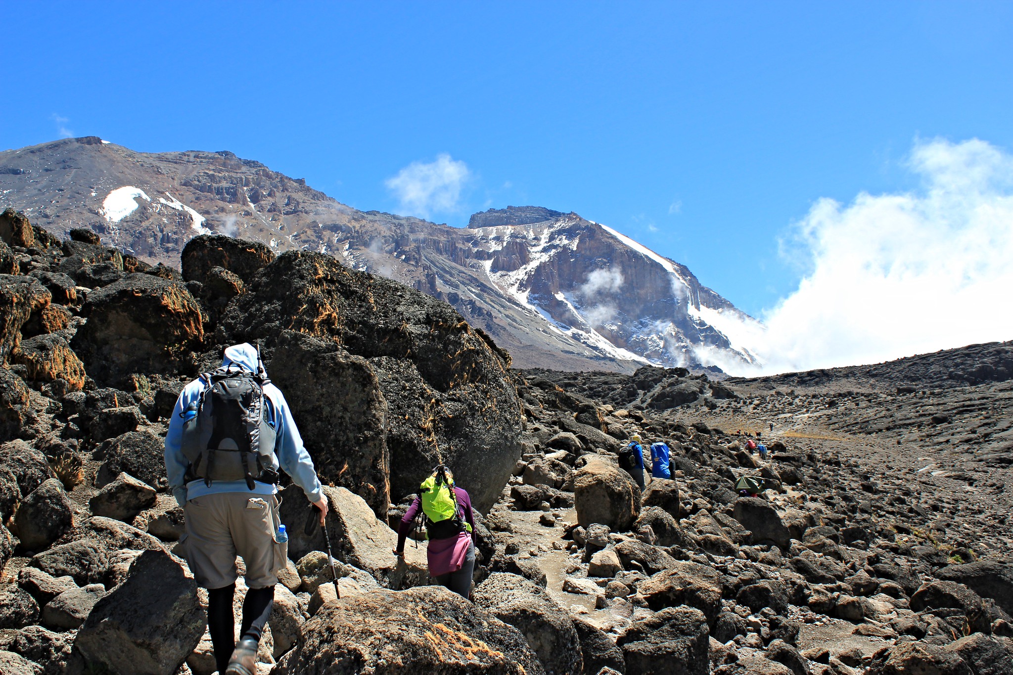 Hiking mount Kilimanjaro