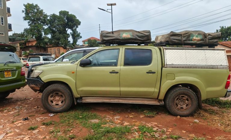 Toyota Hilux With Rooftop Tent
