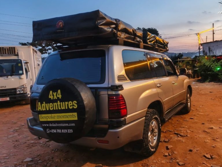 Land cruiser v8 100 Series with Double Rooftop Tents