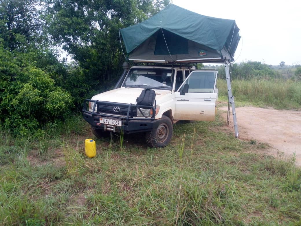 Land Cruiser LX with Rooftop Tent Camping Setup 4x4 Kenya