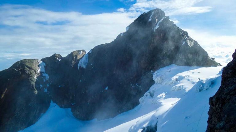 The Margherita Peak, the highest point in Uganda, Mount Rwenzori