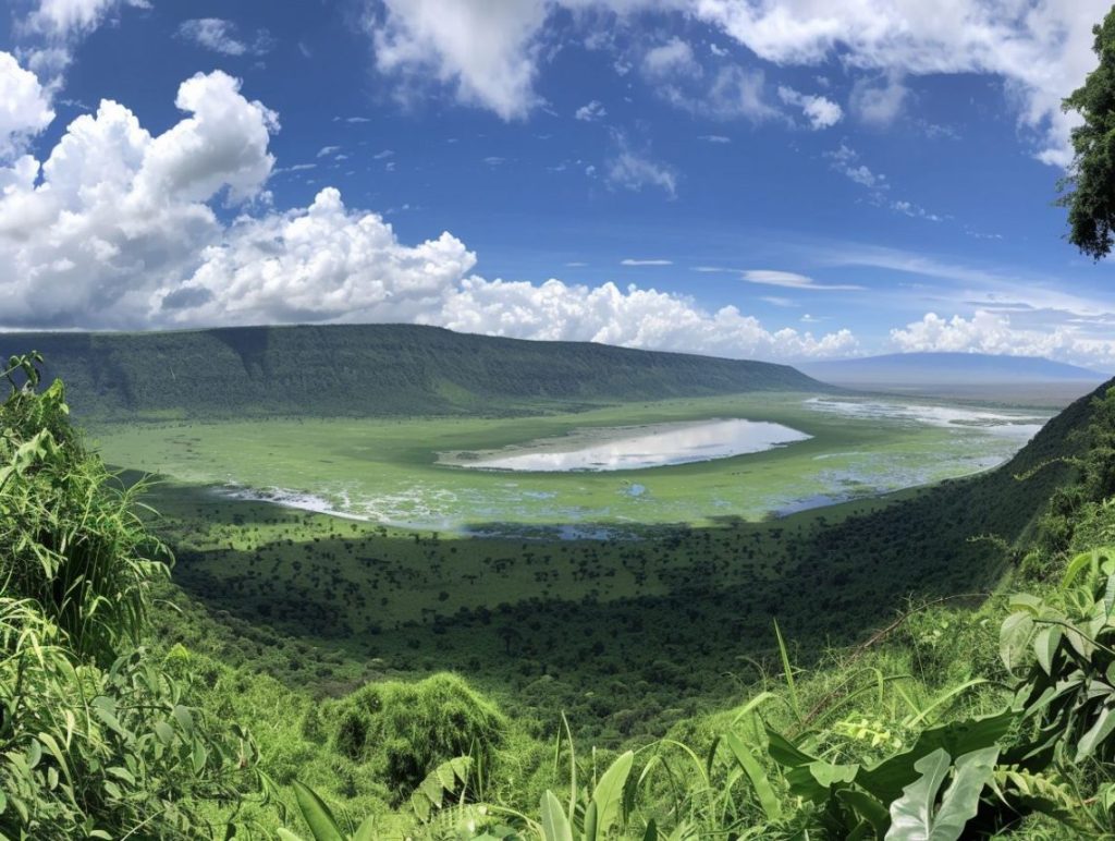 The Ngorongoro Crater in Tanzania